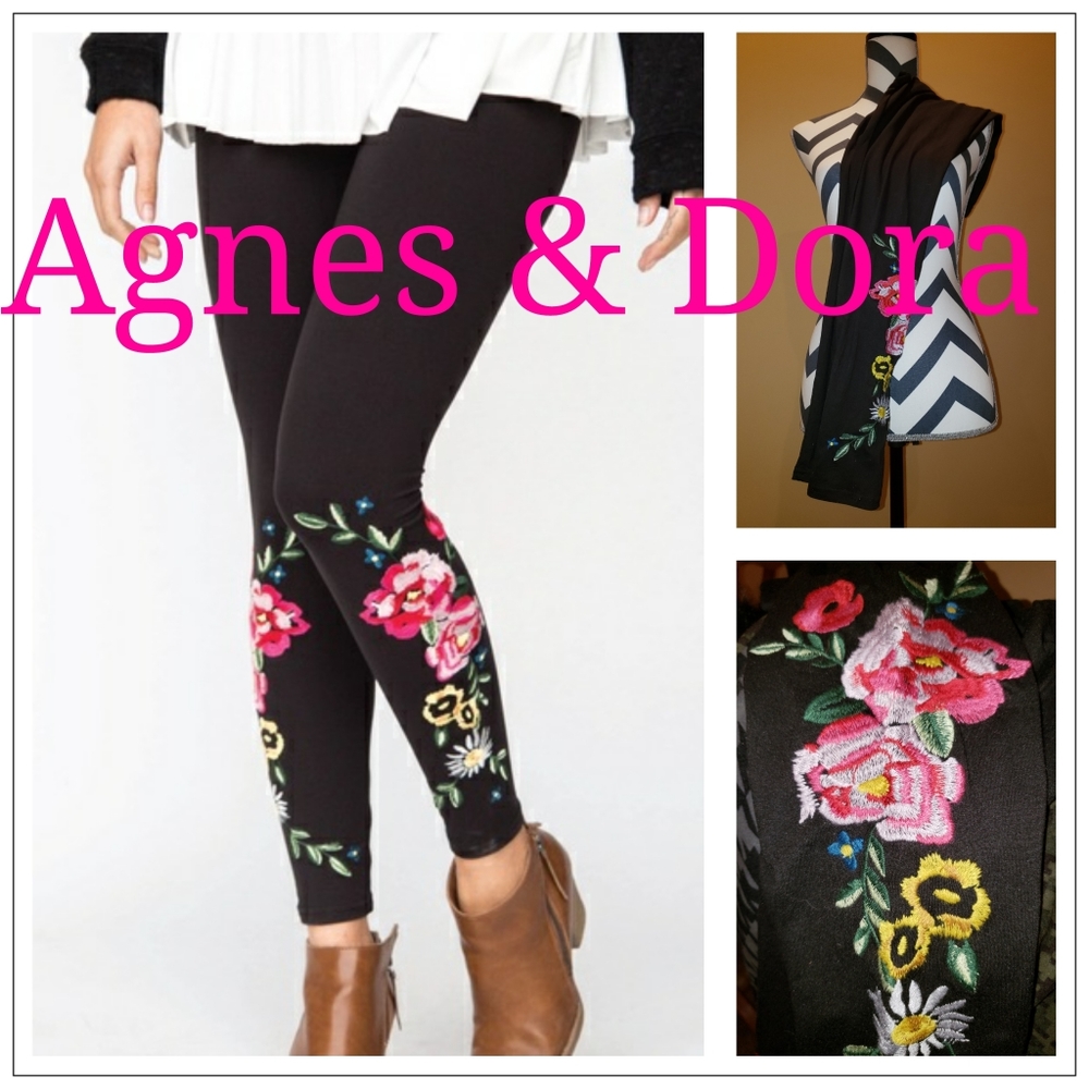 Agnes & Dora embroidered leggings